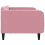 Sofá cama terciopelo rosa 100x200 cm de vidaXL, Camas y somieres - Ref: Foro24-354096, Precio: 188,12 €, Descuento: %