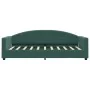Sofá cama terciopelo verde oscuro 80x200 cm de vidaXL, Camas y somieres - Ref: Foro24-354131, Precio: 180,54 €, Descuento: %