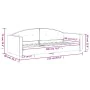 Sofá cama terciopelo verde oscuro 80x200 cm de vidaXL, Camas y somieres - Ref: Foro24-354131, Precio: 180,54 €, Descuento: %