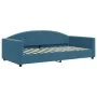 Sofá cama terciopelo azul 100x200 cm de vidaXL, Camas y somieres - Ref: Foro24-354142, Precio: 186,84 €, Descuento: %