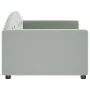 Sofá cama terciopelo gris claro 90x190 cm de vidaXL, Camas y somieres - Ref: Foro24-354149, Precio: 181,02 €, Descuento: %