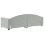 Hellgraues Samtschlafsofa 90x190 cm von vidaXL, Betten und Lattenroste - Ref: Foro24-354149, Preis: 181,02 €, Rabatt: %