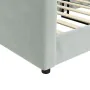 Sofá cama terciopelo gris claro 90x190 cm de vidaXL, Camas y somieres - Ref: Foro24-354149, Precio: 181,02 €, Descuento: %