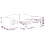 Sofá cama terciopelo gris claro 90x190 cm de vidaXL, Camas y somieres - Ref: Foro24-354149, Precio: 181,02 €, Descuento: %