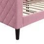 Rosafarbenes Samtschlafsofa 80x200 cm von vidaXL, Betten und Lattenroste - Ref: Foro24-354240, Preis: 183,16 €, Rabatt: %