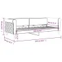 Rosafarbenes Samtschlafsofa 80x200 cm von vidaXL, Betten und Lattenroste - Ref: Foro24-354240, Preis: 183,16 €, Rabatt: %