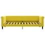 Sofá cama terciopelo amarillo 80x200 cm de vidaXL, Camas y somieres - Ref: Foro24-354242, Precio: 178,15 €, Descuento: %