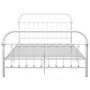 Bettgestell aus weißem Metall, 160 x 200 cm von vidaXL, Betten und Lattenroste - Ref: Foro24-284496, Preis: 160,72 €, Rabatt: %