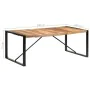 Esstisch aus massivem Palisanderholz, 200 x 100 x 75 cm von vidaXL, Küchen- und Esstische - Ref: Foro24-321543, Preis: 294,39...