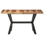 Honey finished acacia wood dining table 140x70x75 cm by vidaXL, Kitchen and dining tables - Ref: Foro24-321546, Price: 245,80...