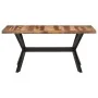 Acacia wood dining table with honey finish 160x80x75 cm by vidaXL, Kitchen and dining tables - Ref: Foro24-321547, Price: 326...