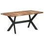 Acacia wood dining table with honey finish 160x80x75 cm by vidaXL, Kitchen and dining tables - Ref: Foro24-321547, Price: 326...