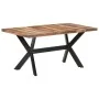 Acacia wood dining table with honey finish 160x80x75 cm by vidaXL, Kitchen and dining tables - Ref: Foro24-321547, Price: 326...