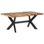 Acacia wood dining table honey finish 180x90x75 cm by vidaXL, Kitchen and dining tables - Ref: Foro24-321548, Price: 337,95 €...