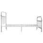 Bettgestell aus weißem Metall, 160 x 200 cm von vidaXL, Betten und Lattenroste - Ref: Foro24-284496, Preis: 160,72 €, Rabatt: %