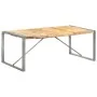 Solid rough mango wood dining table 200x100x75 cm by vidaXL, Kitchen and dining tables - Ref: Foro24-321565, Price: 333,08 €,...