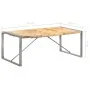 Solid rough mango wood dining table 200x100x75 cm by vidaXL, Kitchen and dining tables - Ref: Foro24-321565, Price: 333,08 €,...