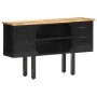 Sideboard aus massivem, rauem Mangoholz und Stahl, 110 x 30 x 65 cm von vidaXL, Sideboards - Ref: Foro24-321571, Preis: 151,0...
