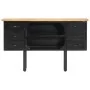 Sideboard aus massivem, rauem Mangoholz und Stahl, 110 x 30 x 65 cm von vidaXL, Sideboards - Ref: Foro24-321571, Preis: 151,0...