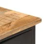 Sideboard in solid rough mango wood and steel 110x30x65 cm by vidaXL, Sideboards - Ref: Foro24-321571, Price: 151,00 €, Disco...