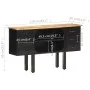 Sideboard aus massivem, rauem Mangoholz und Stahl, 110 x 30 x 65 cm von vidaXL, Sideboards - Ref: Foro24-321571, Preis: 151,0...