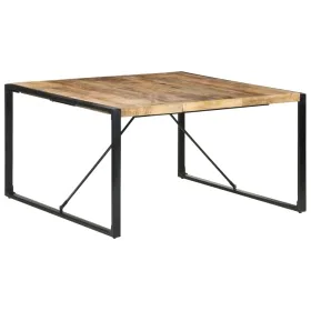 Rauer Mangoholz Esstisch 140x140x75 cm von vidaXL, Küchen- und Esstische - Ref: Foro24-321572, Preis: 263,26 €, Rabatt: %