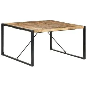 Rough mango wood dining table 140x140x75 cm by vidaXL, Kitchen and dining tables - Ref: Foro24-321572, Price: 263,28 €, Disco...