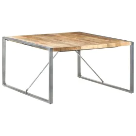 Esstisch aus rauem Mangoholz, 140 x 140 x 75 cm von vidaXL, Küchen- und Esstische - Ref: Foro24-321575, Preis: 192,69 €, Raba...