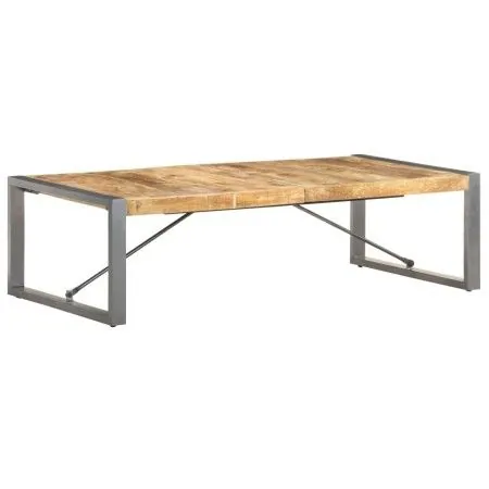 Mesa de centro madera de mango rugosa 140x70x40 cm de vidaXL, Mesas de centro - Ref: Foro24-321587, Precio: 183,86 €, Descuen...