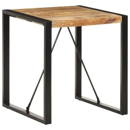 Solid rough mango wood dining table 70x70x75 cm by vidaXL, Kitchen and dining tables - Ref: Foro24-321596, Price: 182,84 €, D...