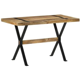 Rough mango wood dining table 120x60x76 cm by vidaXL, Kitchen and dining tables - Ref: Foro24-321604, Price: 201,96 €, Discou...