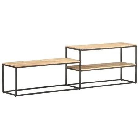 Massives Mangoholz TV-Möbel 180x30x50 cm von vidaXL, TV-Möbel - Ref: Foro24-321620, Preis: 88,48 €, Rabatt: %