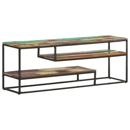 Recycled solid wood TV cabinet 130x30x45 cm by vidaXL, TV Furniture - Ref: Foro24-321624, Price: 93,38 €, Discount: %