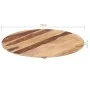 Round table top solid sheesham wood 15-16 mm 70cm by vidaXL, Table tops - Ref: Foro24-285970, Price: 62,16 €, Discount: %