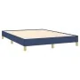 Blauer Stoffbettrahmen 140x190 cm von vidaXL, Betten und Lattenroste - Ref: Foro24-346816, Preis: 98,19 €, Rabatt: %