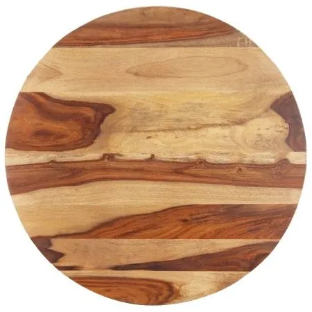 Superficie de mesa redonda madera maciza sheesham 25-27 mm 50cm de vidaXL, Tableros para mesas - Ref: Foro24-285973, Precio: ...