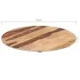 Superficie de mesa redonda madera maciza sheesham 25-27 mm 50cm de vidaXL, Tableros para mesas - Ref: Foro24-285973, Precio: ...