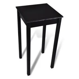 Mesa alta de bar MDF negra 55x55x107 cm de vidaXL, Mesas de cocina y de comedor - Ref: Foro24-240379, Precio: 91,09 €, Descue...
