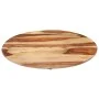 Superficie de mesa redonda madera maciza sheesham 25-27 mm 50cm de vidaXL, Tableros para mesas - Ref: Foro24-285973, Precio: ...