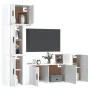 TV-Möbelset 5-teilig aus glänzend weißem Sperrholz von vidaXL, TV-Möbel - Ref: Foro24-3188632, Preis: 228,30 €, Rabatt: %