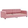 Pink velvet sofa bed 80x200 cm by vidaXL, Beds and slatted bases - Ref: Foro24-354054, Price: 184,98 €, Discount: %