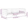 Light gray velvet sofa bed 90x190 cm by vidaXL, Beds and slatted bases - Ref: Foro24-354021, Price: 184,88 €, Discount: %
