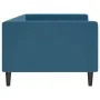 Blaues Samtschlafsofa 90x200 cm von vidaXL, Betten und Lattenroste - Ref: Foro24-354007, Preis: 184,86 €, Rabatt: %