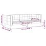 Blaues Samtschlafsofa 90x200 cm von vidaXL, Betten und Lattenroste - Ref: Foro24-354007, Preis: 184,86 €, Rabatt: %
