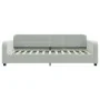 Light gray velvet sofa bed 80x200 cm by vidaXL, Beds and slatted bases - Ref: Foro24-354051, Price: 207,16 €, Discount: %