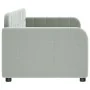Hellgraues Samtschlafsofa 80x200 cm von vidaXL, Betten und Lattenroste - Ref: Foro24-354051, Preis: 207,16 €, Rabatt: %
