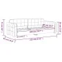 Hellgraues Samtschlafsofa 80x200 cm von vidaXL, Betten und Lattenroste - Ref: Foro24-354051, Preis: 207,16 €, Rabatt: %