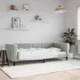Light gray velvet sofa bed 90x200 cm by vidaXL, Beds and slatted bases - Ref: Foro24-354008, Price: 192,03 €, Discount: %