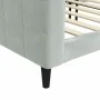 Light gray velvet sofa bed 90x200 cm by vidaXL, Beds and slatted bases - Ref: Foro24-354008, Price: 192,03 €, Discount: %