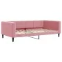 Sofá cama terciopelo rosa 100x200 cm de vidaXL, Camas y somieres - Ref: Foro24-354018, Precio: 209,29 €, Descuento: %